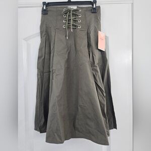 Blashe Khaki A-Line Skirt